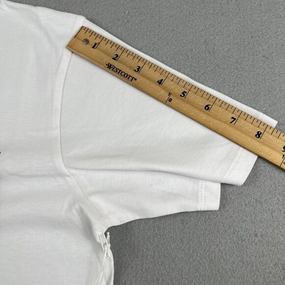 NWT Saturdays NYC White Mosaic Block Short Sleeve Crew Neck Shirt Men’s Size S - Picture 9 of 16